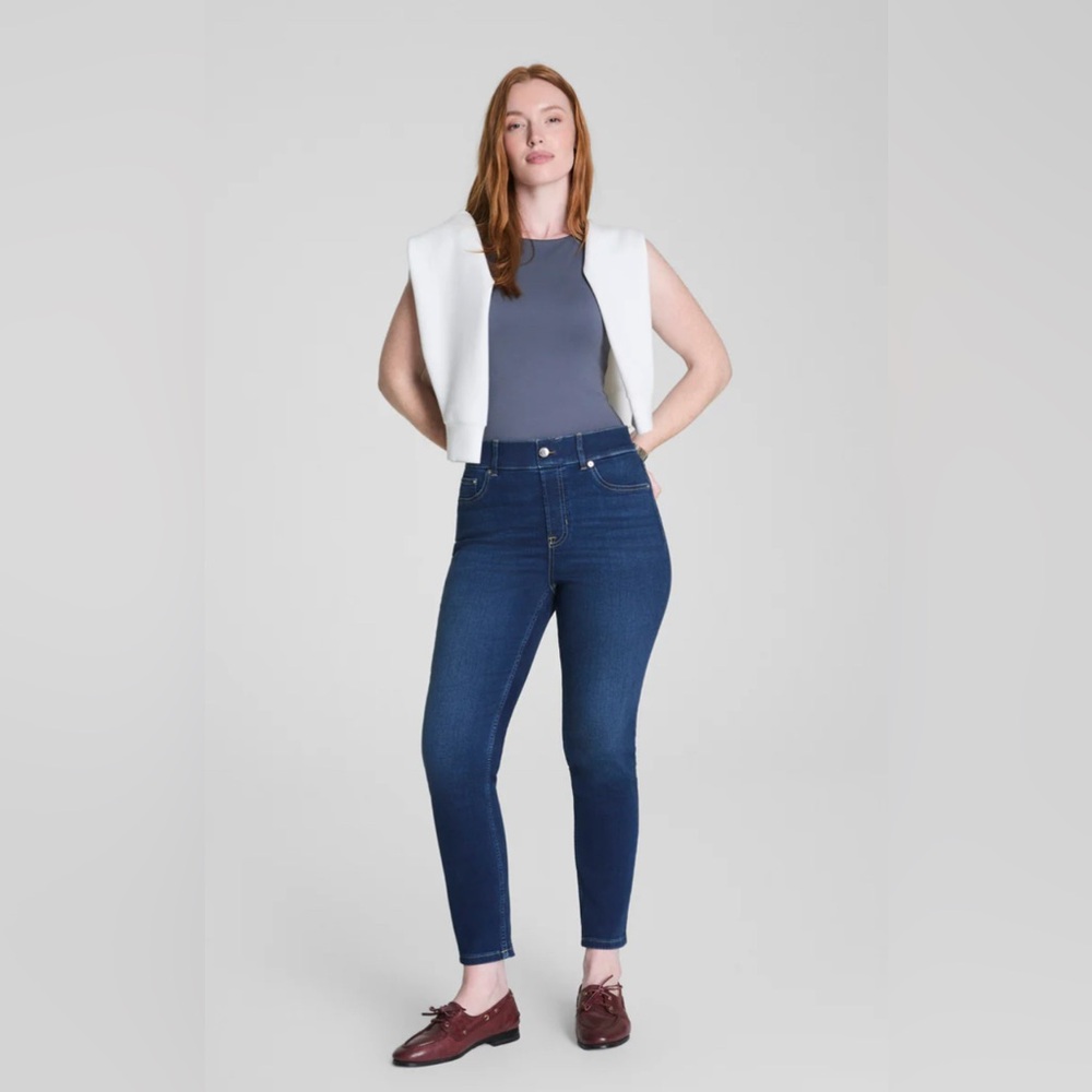 Spanx Ankle Skinny Jeans - Midnight Blue